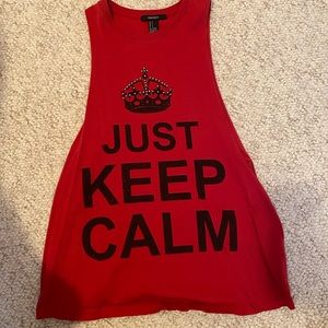 KEEP CALM muscle tank